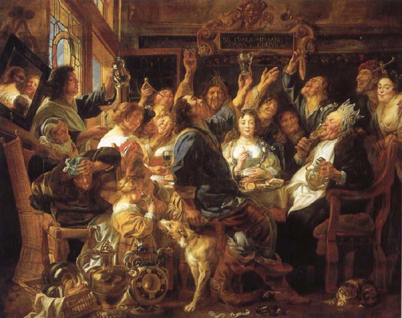 Jacob Jordaens Feast of the bean King China oil painting art